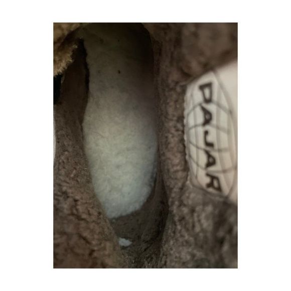 Vintage Pajar Black Leather Boots Genuine Shearling Lining Sz 10 Men's - Picture 8 of 16